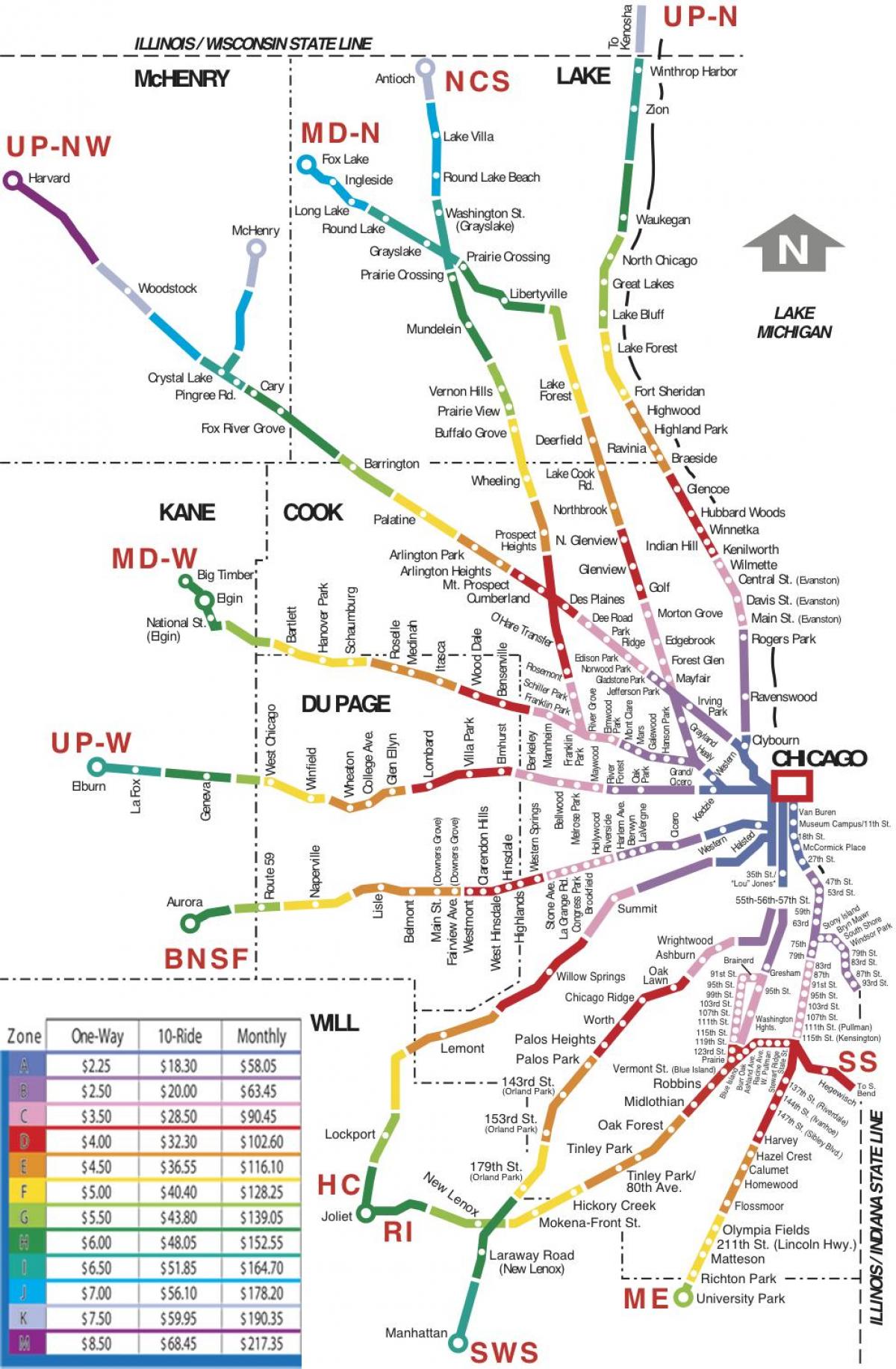 Chicago Train Station Map 