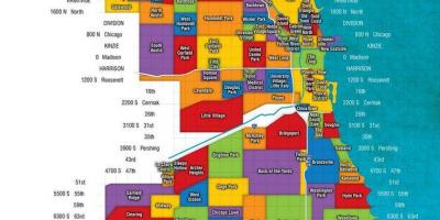 Chicago and suburbs map