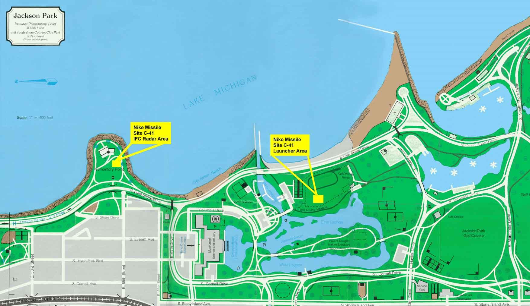 Jackson Park Chicago Map Jackson park Chicago map   Map of Jackson park Chicago (United 