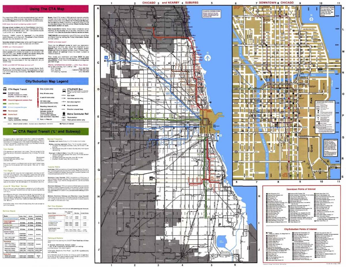 bus routes Chicago map