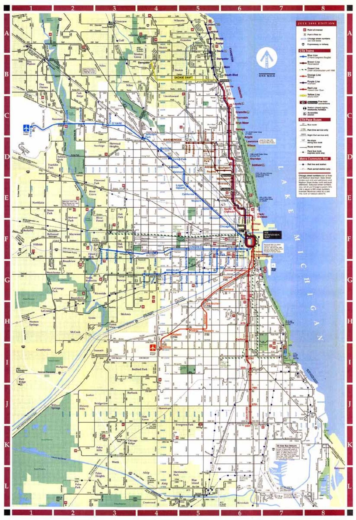 map of Chicago city limits