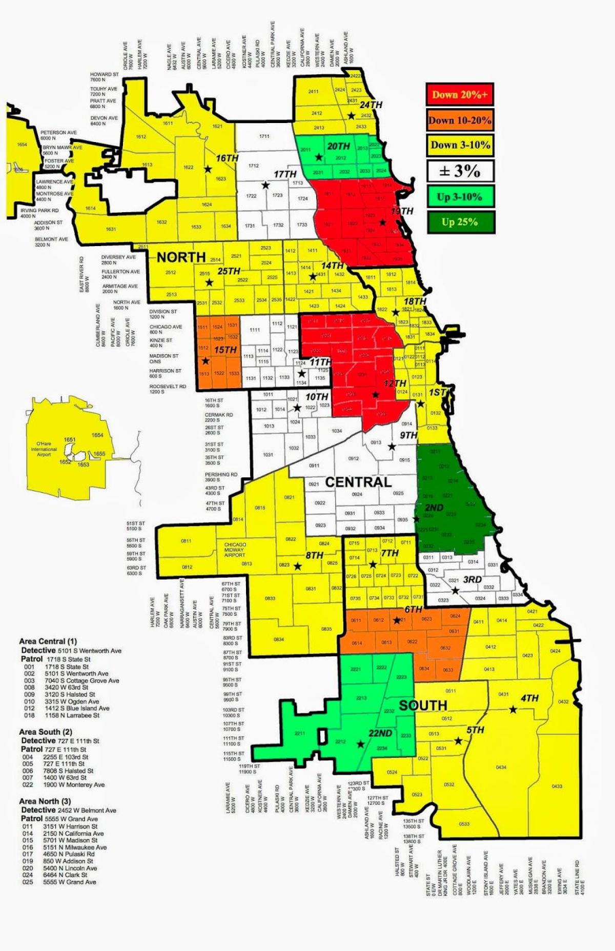 Chicago police crime map