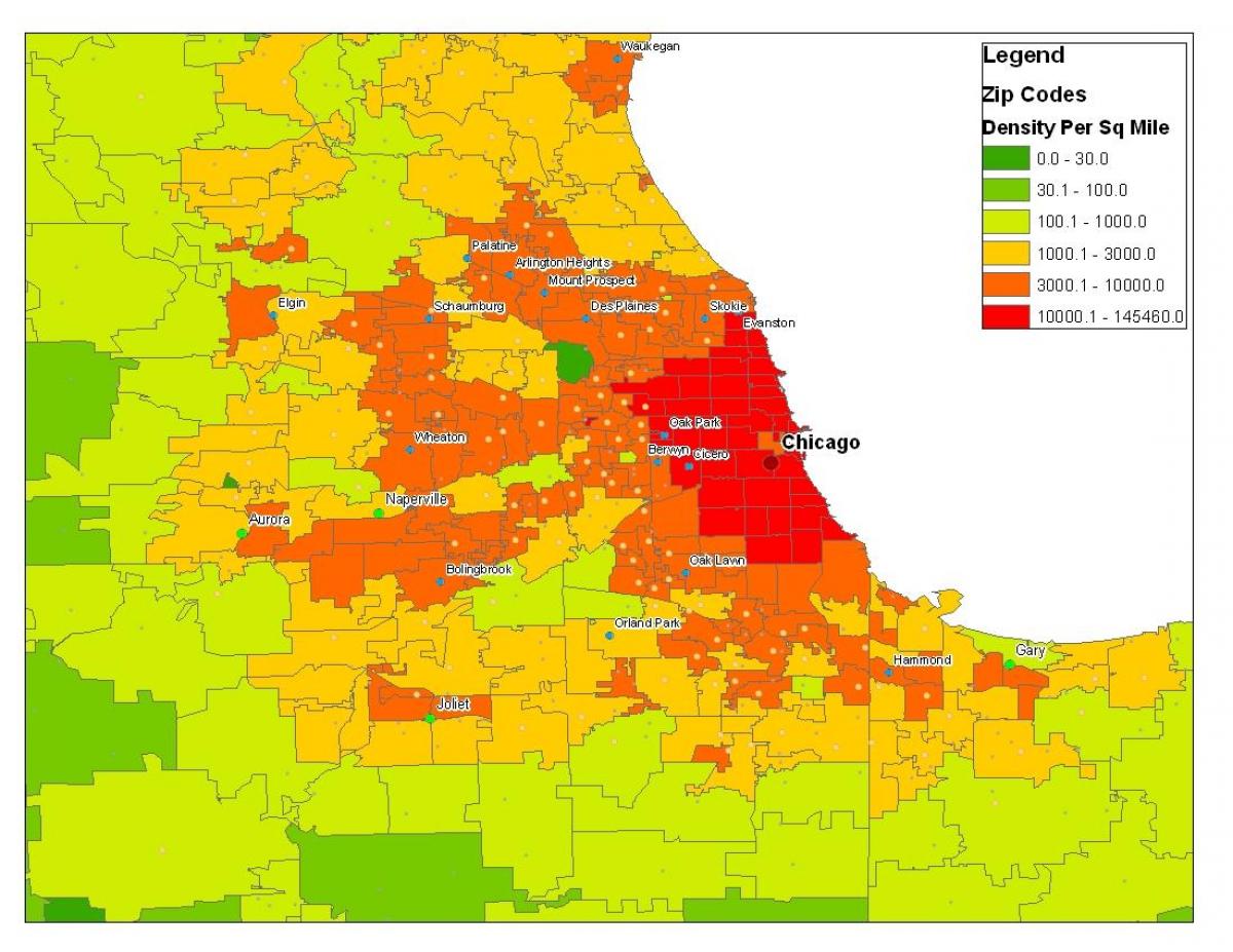 demographic map of Chicago