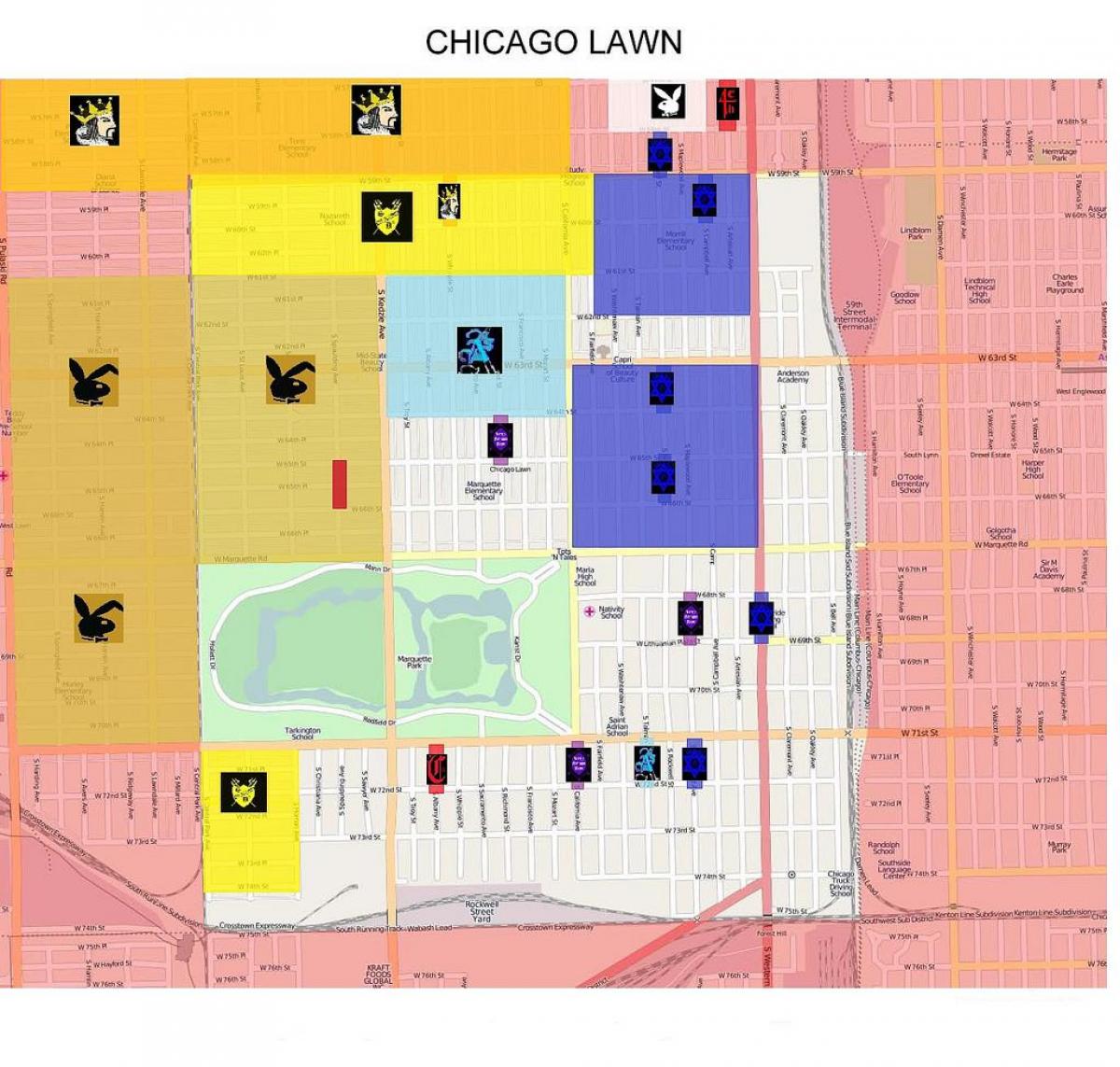 gang map Chicago