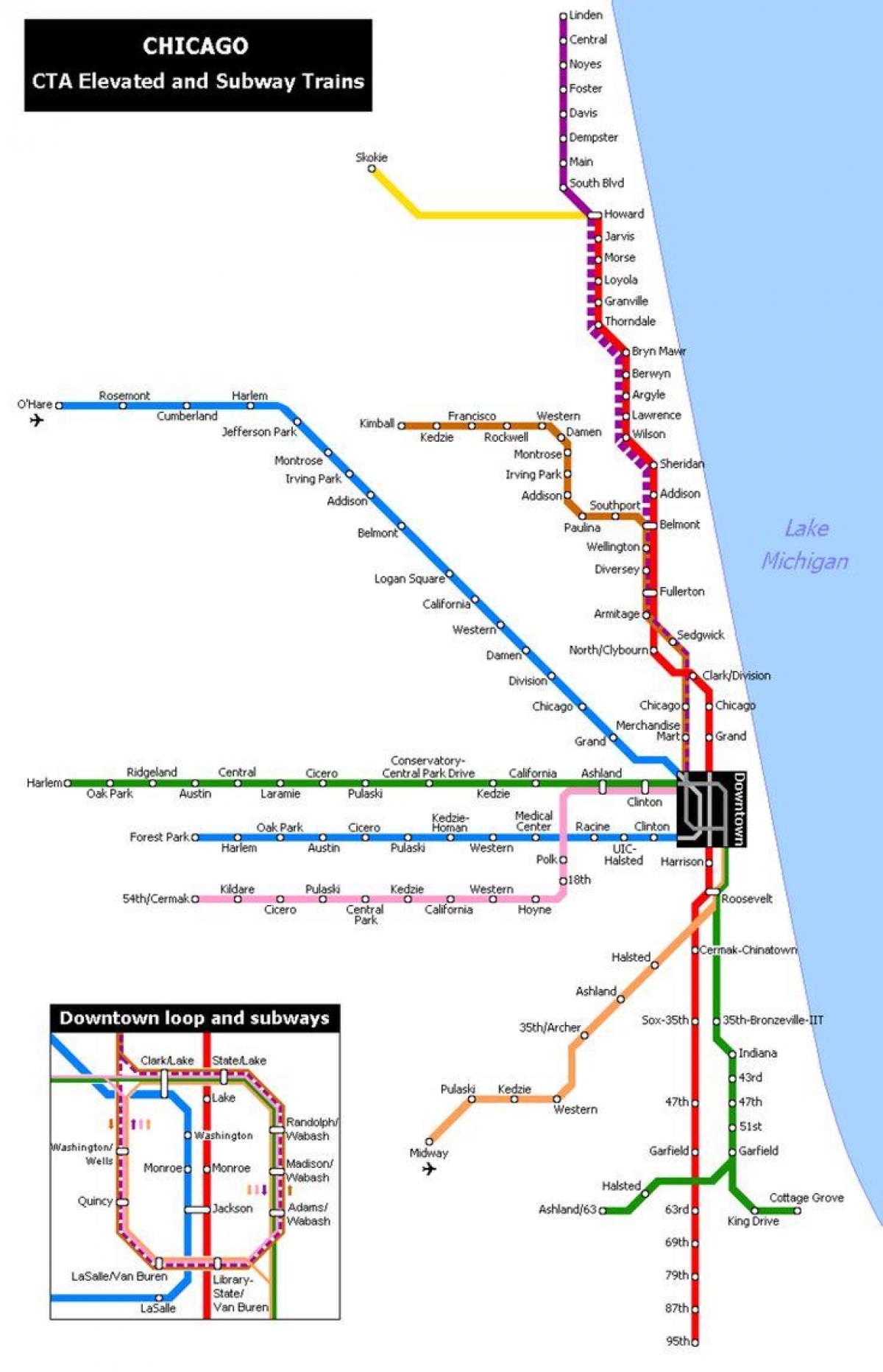 map of metro Chicago