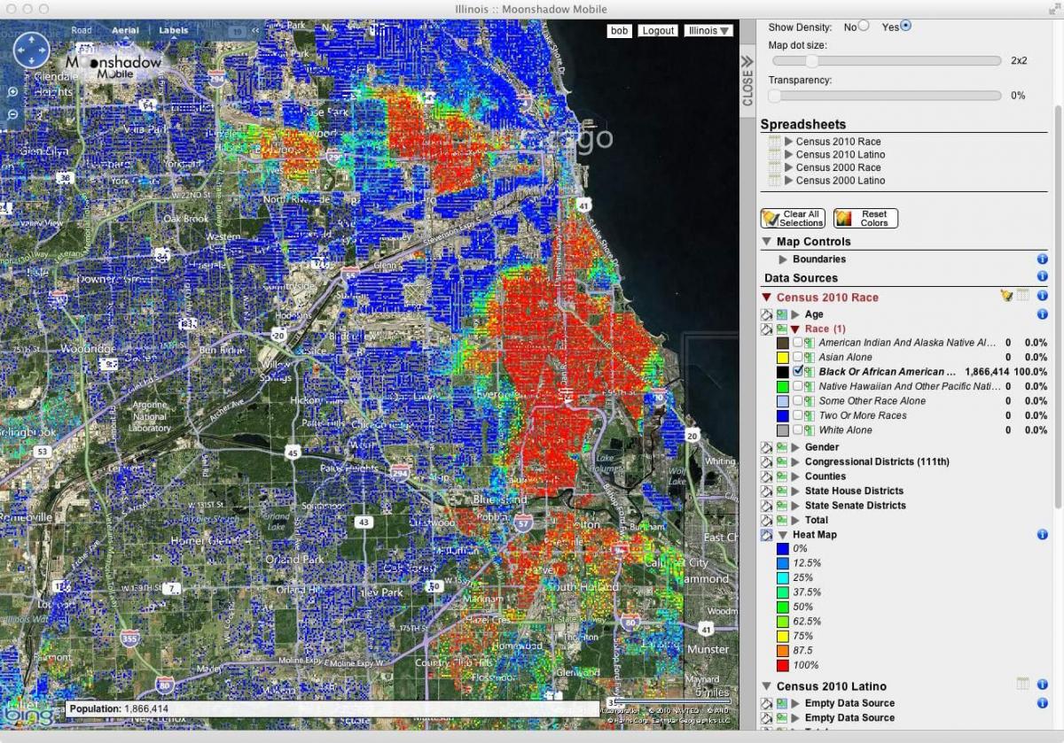 Chicago shooting hotspots map