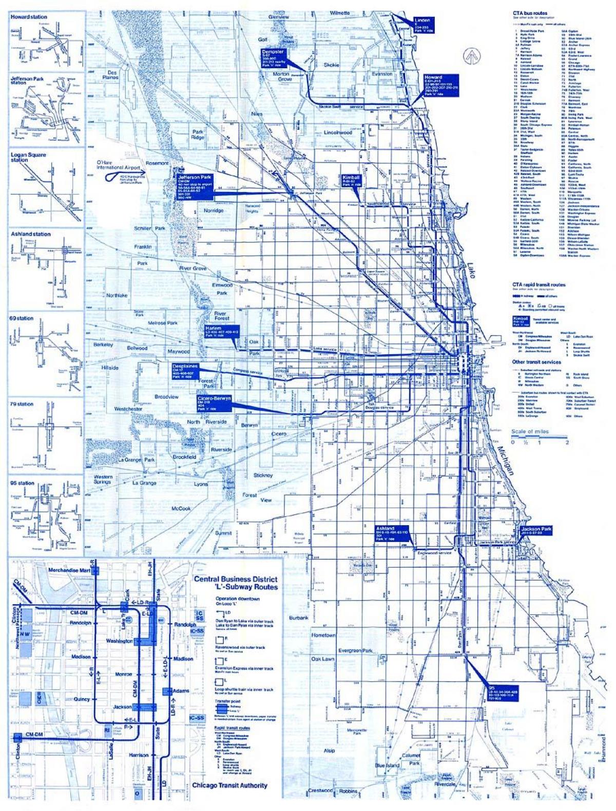 cta bus route map