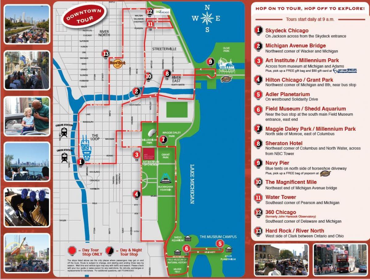 Map Of Chicago Attractions - Ettie Janetta