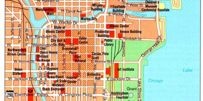 Map of Chicago attractions