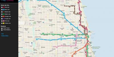 Chicago cta train map