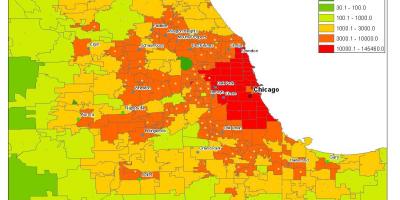 Demographic map of Chicago