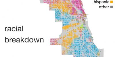 Map of Chicago ethnicity