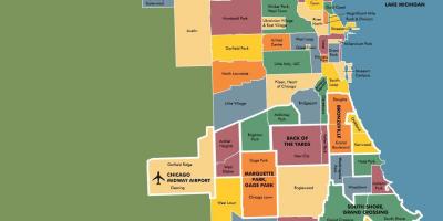 Map of neighborhoods in Chicago