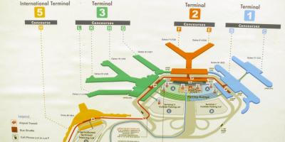 Map of O Hare terminals