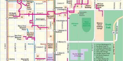 Map of Chicago pedway