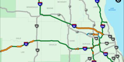 Chicago tollway map