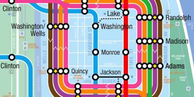 Loop Chicago map