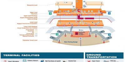 Map of O Hare terminal 2