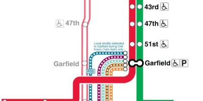 Chicago subway map red line